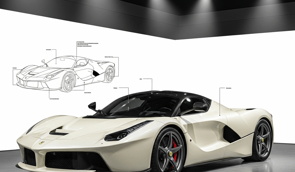 Sammy Hagars Ivory Ferrari LaFerrari Leads Bonhams Miami Ahead of F1 Grand Prix