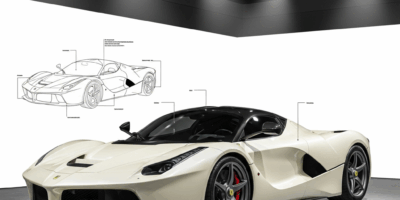 Sammy Hagars Ivory Ferrari LaFerrari Leads Bonhams Miami Ahead of F1 Grand Prix