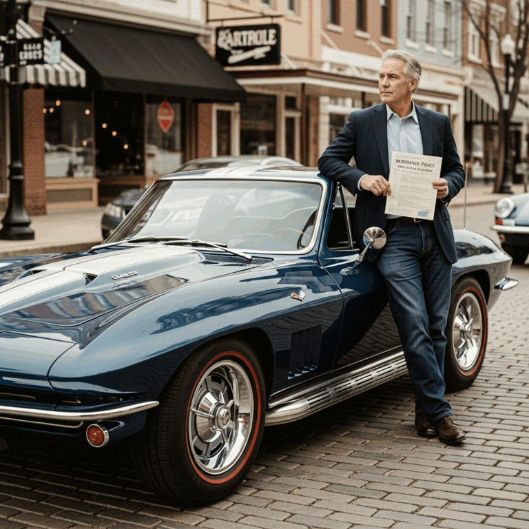 Professional photograph related to: Classic Car Insurance — What You Pay and What It Covers. High qu