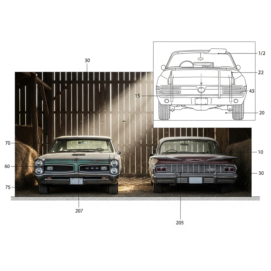 Missouri Barn Yields a GTO Convertible and Mid-60s Bel Air in a Rare Multi-Car Muscle Find